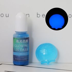 DIY Epoxy Resin Luminous Pigment UV Crystal Drop Glue Mold Color With Luminous Color (Option: Blue-10ML)